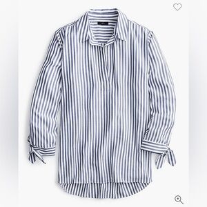 J Crew Striped Blue and White Tunic